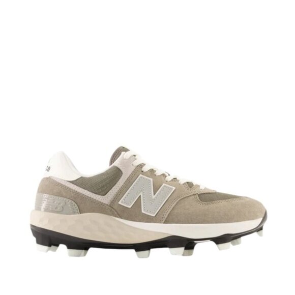 NEW* New Balance Gray Fresh Foam x 574 Metal Baseball Cleats Size 8 W / 6.5 M - Picture 1 of 9